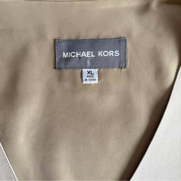Michael Kors Wool-Blend Stretch Suit Vest Tan/Beige Men’s XL Classic Fit - Picture 6 of 6
